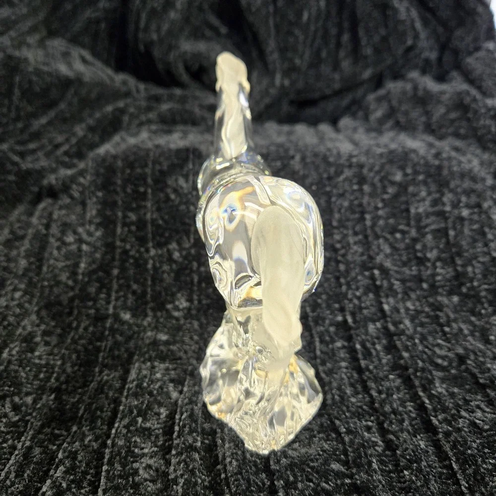 Vtg LENOX CRYSTAL RACING THE WIND PONY HORSE FIGURINE Made in Germany Crystal